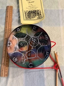 Steel Drum Handarbeit aus Jamaika rotes Souvenir aus karibischem Handwerker - Bild 1 von 9
