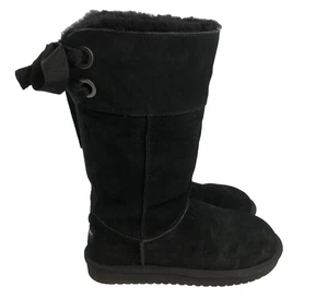 Botas altas Koolaburra by UGG Andrah negras para mujer talla 7 corbatas de cinta #1105791 - Imagen 1 de 11
