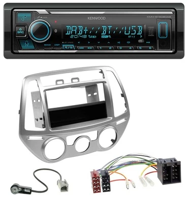 Kenwood Bluetooth MP3 DAB USB Autoradio für Hyundai i20 (12-14) man. Klima - Bild 1 von 4