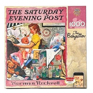 Samstagabend Post Babysitter Puzzle Norman Rockwell 1000 Teile versiegelt - Bild 1 von 6