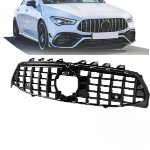 For 2020-2023 Mercedes Benz CLA-CLASS W118 Gloss Black GT-R Front Grille Grill - Picture 1 of 5
