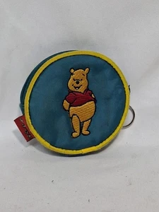 Vintage Disney Winnie the Pooh Zipper Coin Purse Pouch, Round 4" - Picture 1 of 7