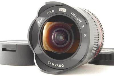 [Almost Unused] Samyang 8mm F2.8 UMC Fisheye II Black Lens Fujifilm X from JAPAN - Image 1 of 4