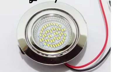 Faretto Led Incasso Slim Camper Tondo 3W 12V Small Downled 3000K Roulotte - Immagine 1 di 2