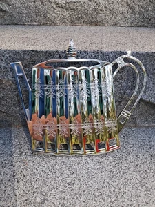 Godinger Silver Tea Pot Trivet Wall Hanging  1992 Vintage - Picture 1 of 6
