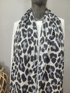 Bufanda corazón gemelo pañuelo 100% cachemir NUEVO Leo gris cachemir - Imagen 1 de 5