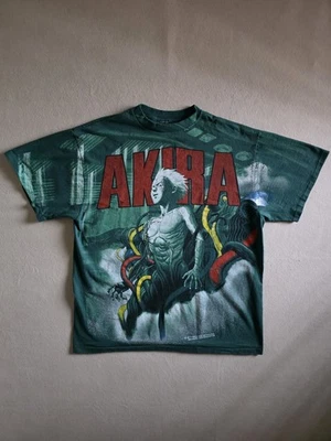 Camiseta Akira Anime Película Estampada Sobreimpresión XL Verde Foto 1 de 4