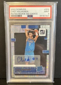 2022 Panini Donruss Chet Holmgren Sig Choice Rated Rookie Auto PSA 9 - Picture 1 of 2