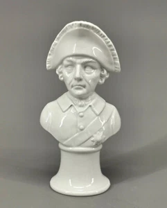 9924144 Wagner&Apel Porzellan Figur Büste Alter Fritz weiß H15cm - Bild 1 von 6