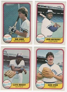 Juego de 23 tarjetas del equipo Fleer Baseball Toronto Blue Jays 1981 - Imagen 1 de 1