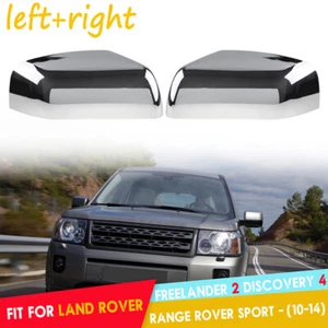 2x Chrome Mirror Cover Cap for Land Rover Range Rover Sport LR2 LR4 2010-2014 AC - Picture 1 of 12