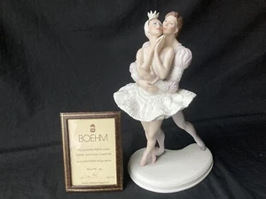 Boehm , Porcelain ,Lovers Ballets Figure , Odette & Prince Siegfried ,Ltd Ed COA - Picture 1 of 15