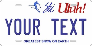 Utah 1985-91 Ski Personalized Custom License Plate Car Motorcycle Bike Magnet - Picture 1 of 2