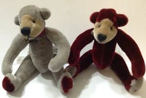 Lot of 2 Ganz Cottage Collectibles 4.5" in. plush bears Mistle Toe & Holly Beary - Picture 1 of 15