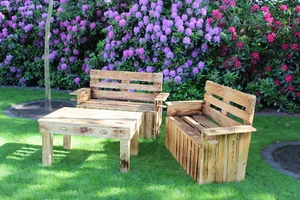 Gartenmöbel 3tlg Set NEU - Bild 1 von 12