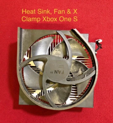 Microsoft Xbox One S Internal Cooling Fan with Heat Sink and X Clamp. - Image 1 of 2