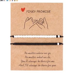 Valentine'S Day Gift Best Friend Bracelets Couples Bracelets for 2 Matching Yin - Picture 1 of 7