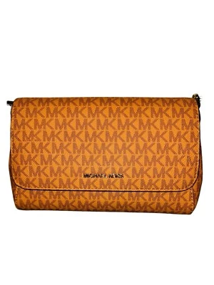 Bolso Bandolera MICHAEL KORS Jet Set Mediano MK Logo PVC Convertible ~ Sidra ~ Nuevo con Etiquetas Foto 1 de 4