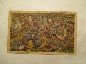 Oklahoma Postcard Heart of Oklahoma City OK - Picture 1 of 2