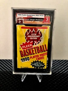 Paquete de cera de baloncesto Fleer 1990 SMC 7 ¡Sin precio base!! JORDANIA? #843 ¡BONITO!! - Imagen 1 de 5