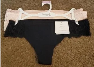 Womens Tranquil & True 3 pk Lace & Microfiber Thong Panties Size XL 2X 3X NWT - Picture 1 of 1