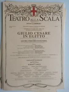 LOCANDINA TEATRO SCALA MILANO GIULIO CESARE IN EGITTO MUSICA HANDEL PUBBL. ROLEX - Bild 1 von 2