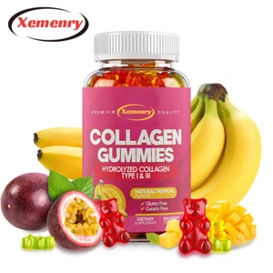 Collagen Gummies - for Hair, Skin & Nails - Hydrolyzed Collagen Type I and III - Picture 1 of 10