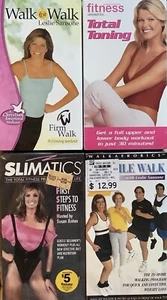 Steps to Fitness Workout Total Toning WalkAerobics Slimatics Seniors 4 VHS NEW - Picture 1 of 1