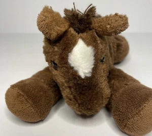 Brown Horse Plush/Beanbag Stuffed Animal Aurora 8” Pony - Picture 1 of 5