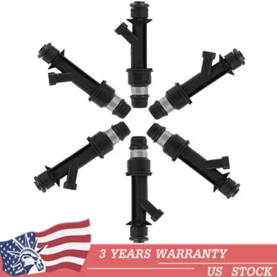 6pcs Fuel Injector For 2002-2005 Chevrolet Impala Monte Carlo Buick LeSabre 3.8L - Image 1 of 4