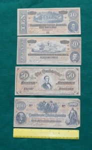 Confederate States Currency  Paper Money Facsimile - Picture 1 of 12