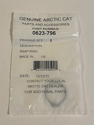 NUEVO ANILLO DE RETENCIÓN DE MOTO DE NIEVE ARCTIC CAT 0623-796 BEARCAT LYNX TZ1 Z1 F T Foto 1 de 2