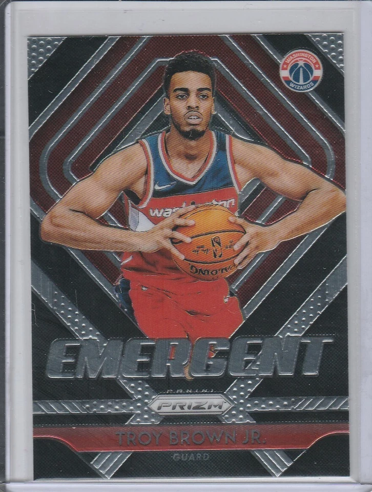 Troy Brown Jr. Wizards 2018-19 Panini Prizm Emergent - Image 1 of 1