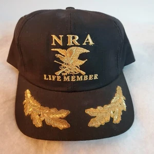 Gorra trasera a presión vintage NRA Life Member "sin usar" - Imagen 1 de 8