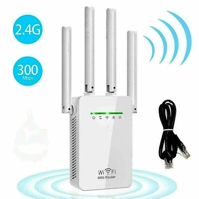 ROUTER WIRELESS WIFI RIPETITORE SEGNALE BOOSTER VELOCITA' LINEA EXTENDER 220-240 - Immagine 1 di 4