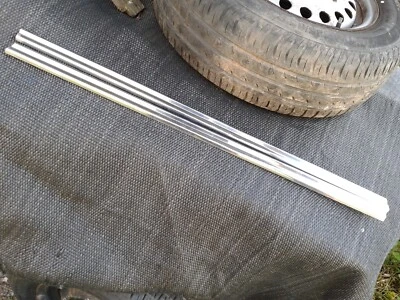 MINI EARLY MK3 S/H (L & R) INNER DOOR WINDOW STAINLESS FINISHERS - Image 1 of 4