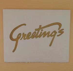 Vintage Card, Greetings - Spyglass, Map, Ship, Books By Geoffrey A. Rock - Used - Picture 1 of 4