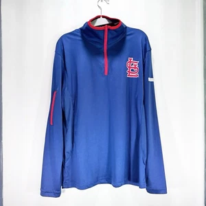 St Louis Cardinals Ballpark Village  Performance Long Sleeve Top 1/4 Zip Size M - Picture 1 of 9