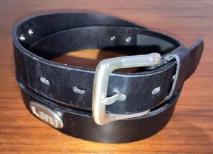LSU Tigers Black Leather Concho Men Belt 36” Louisiana State University - Picture 1 of 6