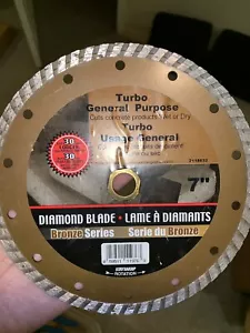 NUOVA LAMA 7 pollici 180 mm lama per taglio a disco diamantato serie bronzo staySharp calcestruzzo - Foto 1 di 4
