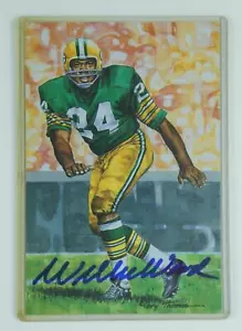 Willie Wood Signed 4x6 Goal Line Art Card GLAC Green Bay Packers Autographed HOF - Picture 1 of 3