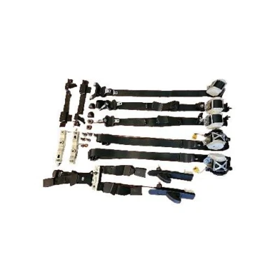 Ford F250 F350 2011-2016 negro doble cabina cinturón conjunto cinturones hebillas delantero trasero 5 Foto 1 de 4