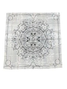 Alexander McQueen - Ballerina Tänzerin Stern weiß Seidentuch - Vintage - 56” x 54” - Bild 1 von 2