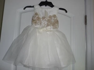 NEW Lilt Girls Size 4T off white/gold lace satin gorgeous formal Dress NWT - Picture 1 of 2