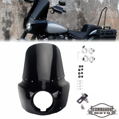 Headlight Fairing & 15" Windshield For Harley Street Bob FXBB FXBBS FXLR 2018-24 - Image 1 of 4