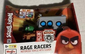 Angry Birds Rage Racers motorisiertes Fahrzeug mit Sounds grünes Schwein Ross Maisto Neu im Karton - Bild 1 von 2