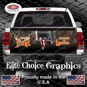 Born To Hunt Camo Truck Tailgate Wrap Vinyl Graphic Decal - Bild 1 von 1