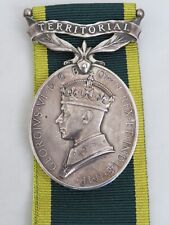 GVI British Efficiency Medal, Territorial Bar named to RAMSAY, Royal Artillery