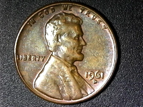 1961 D Lincoln Memorial Cent Repunched Mint Mark (1961 D-1MM-081?) Cover