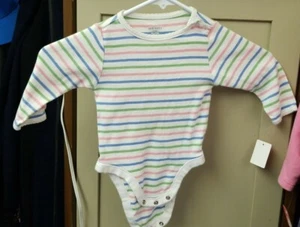 old navy 6-12 month striped button bottom shirt - Picture 1 of 3